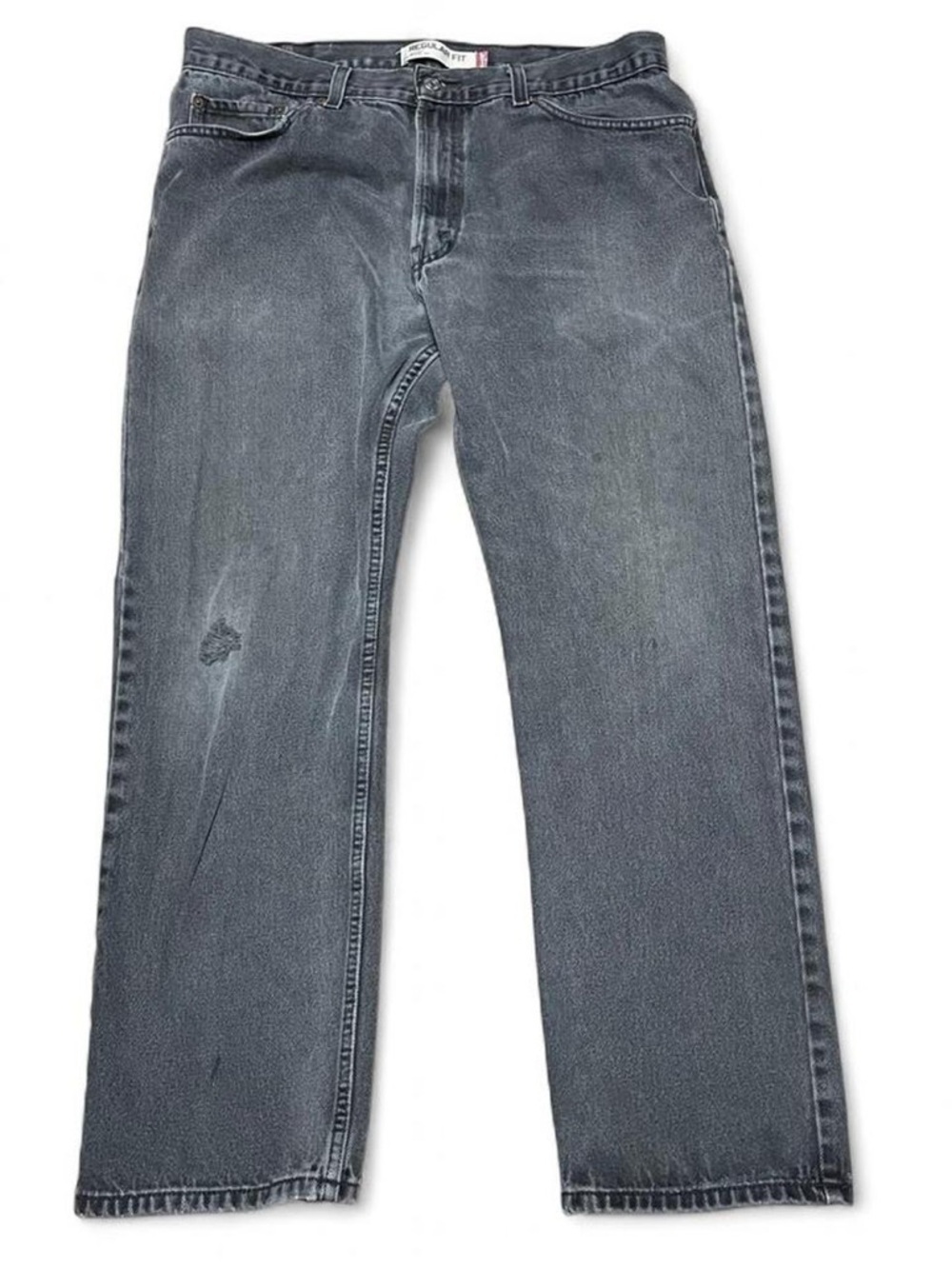 Levi's 505 Regular Fit Men's Jeans Size 38x32 Faded Distressed Y2K
